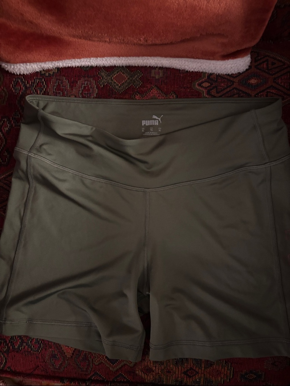 Puma Olive Green Women's Bike Shorts